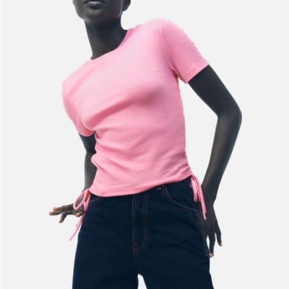 Pink Zara Ribbed Top - Picture 3 of 4
